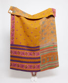 Artisan made kantha quilt throw  