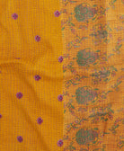 Kantha quilt throw made of recycled vintage saris