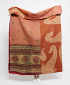 Artisan made kantha quilt throw  