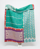 Artisan made kantha quilt throw  
