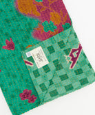 Kantha quilt throw traditional kantha hand stitching