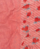 Kantha quilt throw made of recycled vintage saris