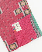 Kantha quilt throw traditional kantha hand stitching