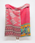 Artisan made kantha quilt throw  