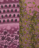 Kantha quilt throw made of recycled vintage saris