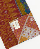 Kantha quilt throw traditional kantha hand stitching
