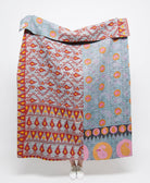 Artisan made kantha quilt throw  