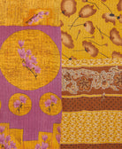 Kantha quilt throw made of recycled vintage saris