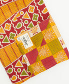 Kantha quilt throw traditional kantha hand stitching