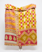 Artisan made kantha quilt throw  