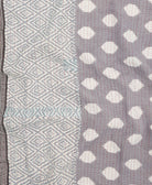 Kantha quilt throw made of recycled vintage saris