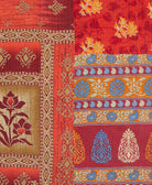 kantha quilt throw made of recycled vintage saris