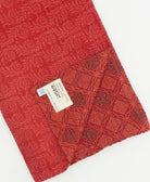 Kantha quilt throw featuring traditional kantha hand stitching