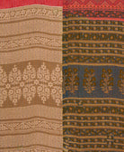 kantha quilt throw made of recycled vintage saris