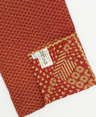 Kantha quilt throw featuring traditional kantha hand stitching