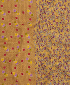 kantha quilt throw made of recycled vintage saris