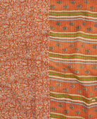 kantha quilt throw made of recycled vintage saris
