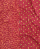 kantha quilt throw made of recycled vintage saris