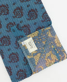 Kantha quilt throw featuring traditional kantha hand stitching