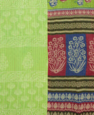 kantha quilt throw made of recycled vintage saris