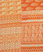kantha quilt throw made of recycled vintage saris