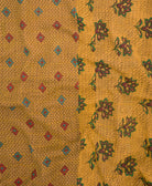 kantha quilt throw made of recycled vintage saris