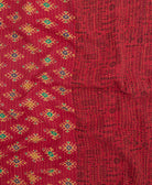 kantha quilt throw made of recycled vintage saris