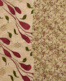 kantha quilt throw made of recycled vintage saris