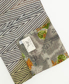 kantha quilt throw featuring traditional kantha hand stitching