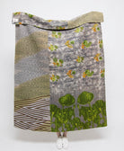 artisan made kantha quilt throw  