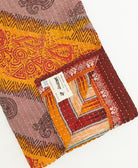 kantha quilt throw featuring traditional kantha hand stitching
