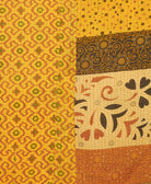 kantha quilt throw made of recycled vintage saris