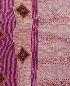 kantha quilt throw made of recycled vintage saris