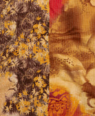 kantha quilt throw made of recycled vintage saris