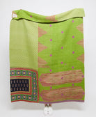 artisan made kantha quilt throw  