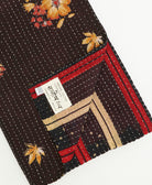 kantha quilt throw featuring traditional kantha hand stitching