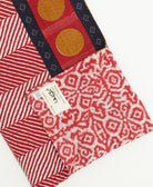 kantha quilt throw featuring traditional kantha hand stitching