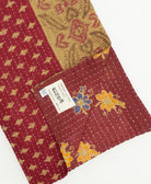 kantha quilt throw featuring traditional kantha hand stitching