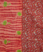 kantha quilt throw made of recycled vintage saris