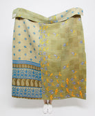 artisan made kantha quilt throw  