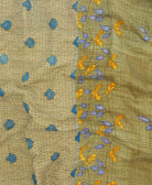 kantha quilt throw made of recycled vintage saris