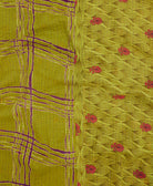 kantha quilt throw made of recycled vintage saris