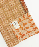 kantha quilt throw featuring traditional kantha hand stitching
