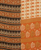 kantha quilt throw made of recycled vintage saris