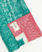 kantha quilt throw featuring traditional kantha hand stitching