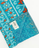 kantha quilt throw featuring traditional kantha hand stitching