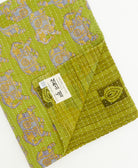 kantha quilt throw featuring traditional kantha hand stitching