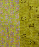 kantha quilt throw made of recycled vintage saris
