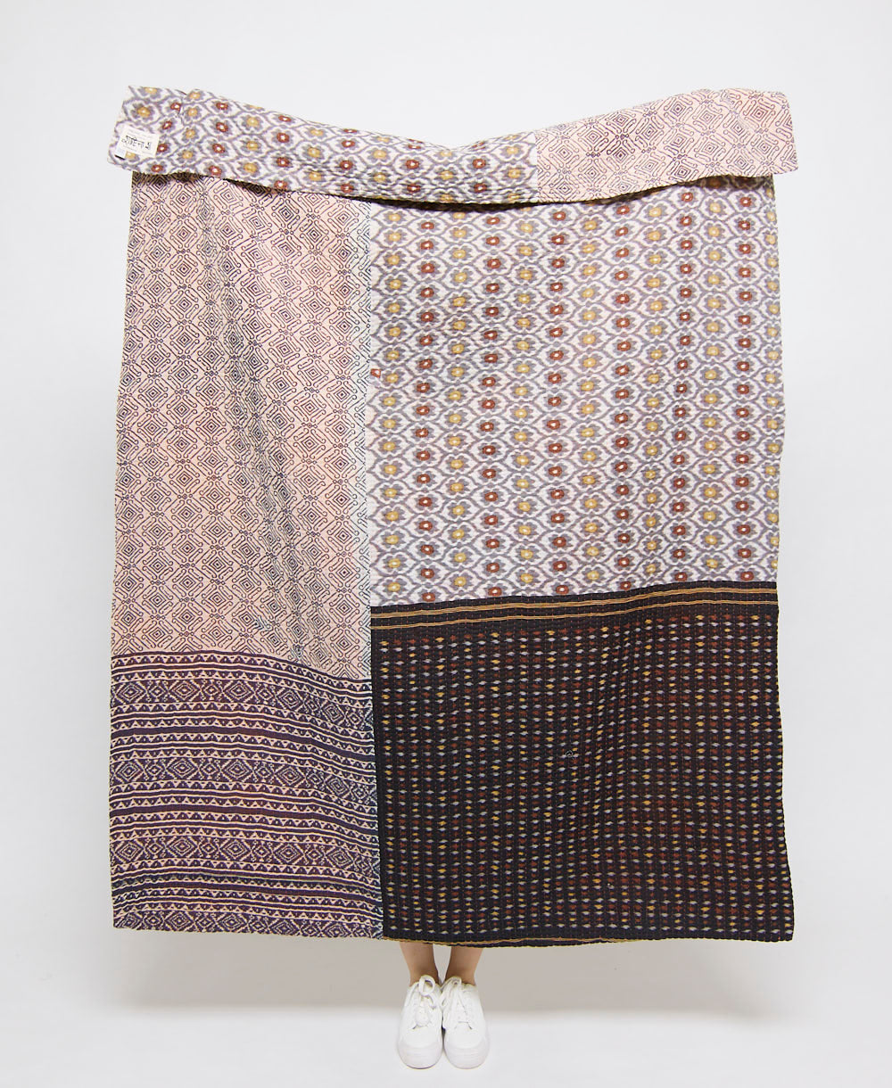artisan made kantha quilt throw  