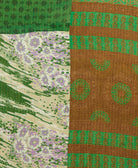 kantha quilt throw made of recycled vintage saris
